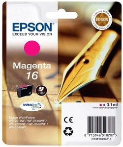 Epson, Epson C13T16234010 - Tintenpatrone, Epson Tintenpatrone, rot, T162340, (165 Seiten)