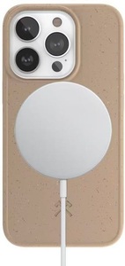 WOODCESSORIES, WOODCESSORIES Bio Case Magsafe - Schutzhülle (Passend für Modell: Apple iPhone 14 Pro Max), Woodcessories Back Cover Bio Case MagSafe iPhone 14 Pro Max Taupe