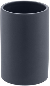 undefined, Zahnbecher ZYLO, Diaqua Zahnputzbecher Mundspülbecher Anthrazit Zylo-Inox | 11 × 7 cm
