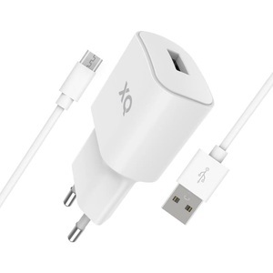 Xqisit, Xqisit Travel Charger 2.4A Single USB EU- Micro US Ladegerät, 