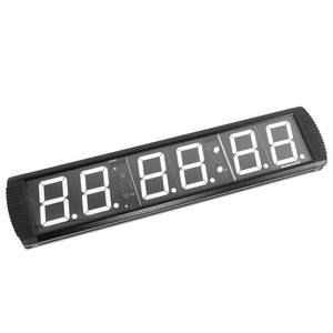 Gladiatorfit, GladiatorFit Wand-Timer für Fitness-Intervall + Fernbedienung Wand-Timer, GladiatorFit - Wand-Timer für Fitness-Intervall + Fernbedienung, One Size, Schwarz