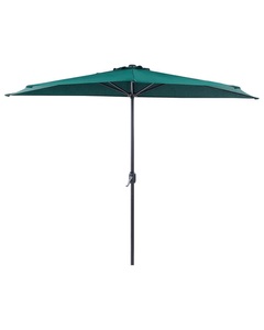 Beliani, Halbrunder Sonnenschirm aus Polyester Modern GALATI Halbrunder Sonnenschirm aus Polyester Modern GALATI, Beliani - Halbrunder Sonnenschirm aus Polyester GALATI, One Size, Grün