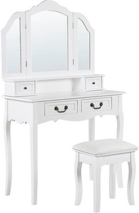 Beliani, Schminktisch Aus Mdf-platte Glamourös Fleur Unisex ONE SIZE, 
