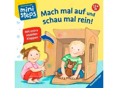 RAVENSBURGER BUCHVERLAG, Mach mal auf und schau mal rein, Mach mal auf und schau mal rein: Mit extrastabilen Klappen. Ab 12 Monaten