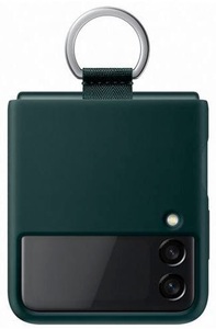 Samsung, SAMSUNG Silicone Cover - Schutzhülle mit Ring (Passend für Modell: Samsung Galaxy Z Flip3 5G), 