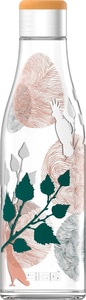 SIGG, Metis Sumatra Glas 600 ml Trinkflasche, Trinkflasche Metis Sumatra Sumatra Birds 0.6 L