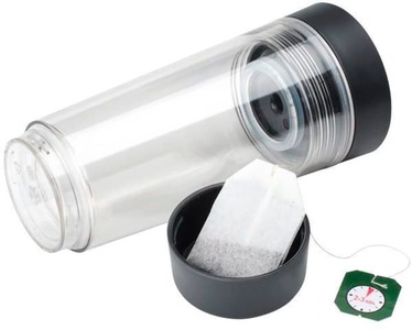 BRABANTIA, Brabantia Thermobecher, Brabantia Thermobecher »Make & Take 360 ml, Dunkelgrau/Transparent«