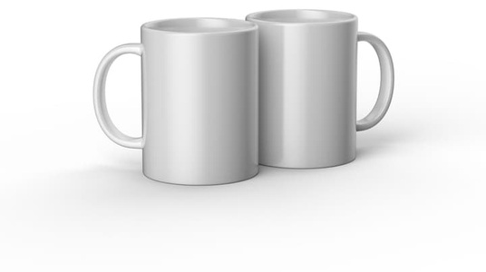 Cricut, Cricut Ceramic Mug Blank Tasse Weiß, Cricut Tasse Infusible Ink / Mug Press 440 ml, 2 Stück
