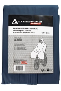 Crosswave, Crosswave Fahrrad-Regenpelerine Erwachsene schwarz, Crosswave Bike-Regenpelerine Regenmantel