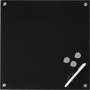 Micasa, Magnettafel VICTOR, Micasa, ZELLER Glas-Magnettafel 11602 schwarz, 40x40cm