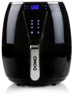Domo, DOMO XL 4L Heißluft-Fritteuse 1500 W Überhitzungsschutz, Cool-Touch-Gehäuse, mit Display Schwarz, Domo, Fritteusen, Domo DO532FR Fritteusen, Produkte & Wohnen