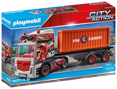 PLAYMOBIL, Playmobil® City Action LKW mit Anhänger 70771, playmobil® City Action LKW mit Anhänger 70771