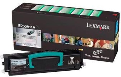 Lexmark, Toner Schwarz 0E250A11E, Lexmark Toner, schwarz, Prebate, E250A11E, (3'500 Seiten)