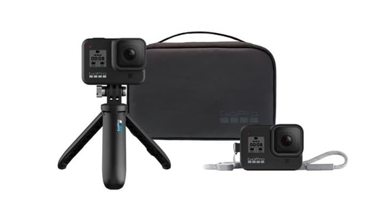 GoPro, Gopro Akttr-002 Travel Kit - Mini-Stativ (Schwarz), GoPro Travel Kit 2.0 Zubehör Dampfreiniger