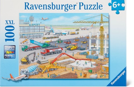 Ravensburger, Puzzle Baustelle am Flughafen, Puzzle BAUSTELLE AM FLUGHAFEN 100-teilig