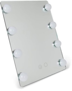 RIO, Rio Kosmetikspiegel Hollywood Glamour Silber, 