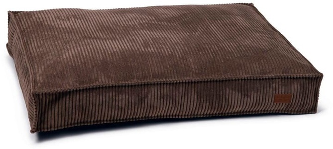 Designed by Lotte, Designed by Lotte Hundekissen Gerippt 100x70x15 cm Braun, Designed by Lotte Hunde-Bett Ribbed Braun 100x70x15cm