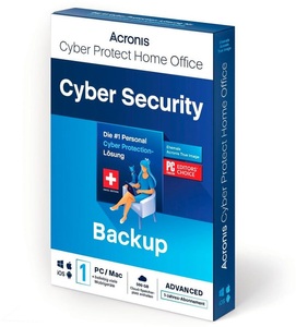 Acronis, Acronis Cyber Protect Home Office Advanced Box, Subscr. 1 PC, 1 Jahr, 