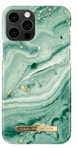 Apple, iDeal of Sweden - iPhone 12 / iPhone 12 Pro Hardcase Hülle (IDFCSS21-I2061-258) - Mint Swirl Marble, 