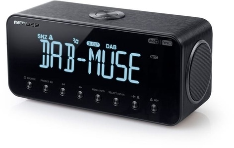 MUSE, Muse M-196 DBT Radiowecker, Muse M-196 DBT - Radiowecker, FM, DAB+ Radio, Netzbetrieb, Batteriebetrieb Radiowecker ? DAB Radiowecker ? Schwarz