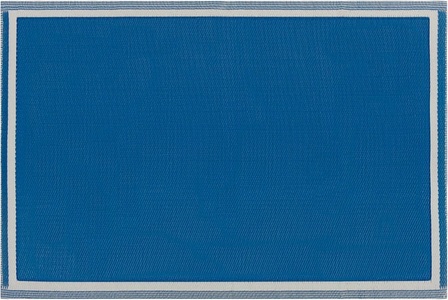 Beliani, Teppich aus Polypropylen Modern ETAWAH Teppich aus Polypropylen Modern ETAWAH, Beliani - Teppich aus Polypropylen Modern ETAWAH, 120cm, Dunkelblau