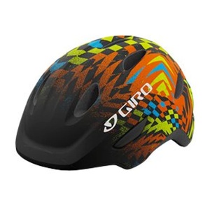 Giro, Giro Scamp Helm Kinder schwarz/bunt 2022 49-53cm Kinderhelme, Giro Scamp Helm - matte black check fade (Grösse: S)