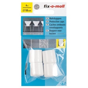 FIX-O-MOLL, Fix-O-Moll Rohrkappe Ø 18 mm 4 x Rohrkappen, 