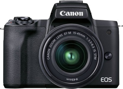 undefined, EOS M50 Mark II + Ef-M 15-45mm F3.5-6.3 IS STM Systemkamera Kit, Canon EOS M50 Mark II Black EF M 15 45mm IS STM 24 Mpx APS C/DX