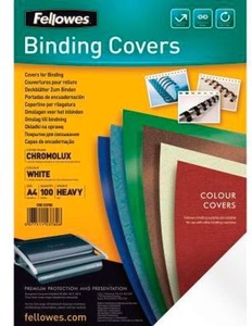 Fellowes, Fellowes Deckblatt Chromo Karton, FELLOWES Deckblatt Chromo Karton 5378006 glossy 100 Stück