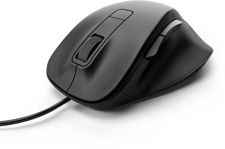 HAMA, Hama Mc-500 - Maus (Schwarz), USB-Maus hama MC-500, kabelgebunden, für Rechtshänder, 6 Tasten & Scrollrad, 800-1600 dpi, schwarz