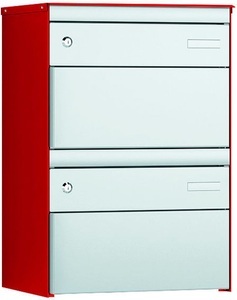 Stebler, Stebler 2er Briefkasten S:13 RAL 3000/9006, 