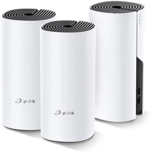 TP-Link, DECO M4 3er Set, Mesh Router, TP-LINK Deco M4 - WLAN Mesh System (Weiss/Schwarz)