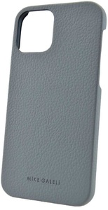 Apple, Mike Galeli - iPhone 12 / iPhone 12 Pro Echtleder Hülle Back Case (LENNYIP12_6.1-M03) - Grau, 