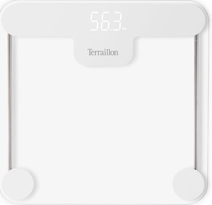 TERRAILLON, Terraillon - Crystal Weiss Körperwaage, 