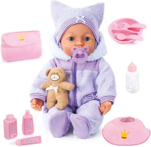 Bayer, Bayer Design Babypuppe mit Funktion inkl. Zubehör, »Piccolina Magic Eyes«, Bayer Babypuppe »Piccolina Magic Eyes«, mit Funktion und Zubehör