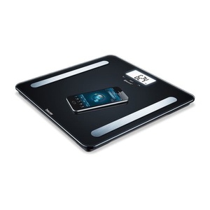 BEURER, Beurer Analysenwaage Bf600 Pure Black, BEURER Körper-Analyse-Waage