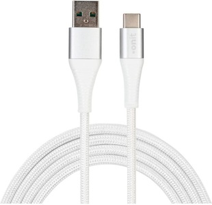 onit USB A - C; 2 m; Weiss Kabel