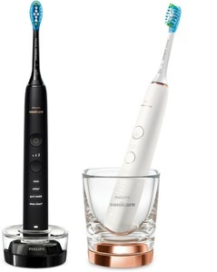 Philips, Philips Sonicare Diamondclean HX9914/57 Zahnbürste schwarz/roségold, Sonicare DiamondClean Serie 9000 ? Duo , Elektrische Zahnbürste