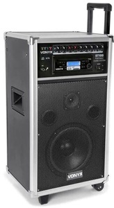 undefined, Vonyx ST100 Trolley-Lautsprecheranlage (PA) 250 W Schwarz, Silber, Vonyx PA-System ST100