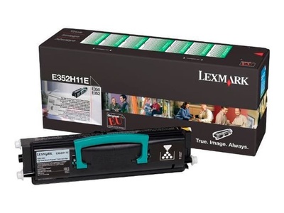 Lexmark, Lexmark HY return schwarz Toner-Modul, LEXMARK Tonerkassette schwarz 9.000 S. hohe Ergiebigkeit, Rückgabe passend für: E 350;E 350 DN;E 350 Series;E 350d;E 352;E 352dn;Optra E 350 D;Optra E 350 DN;Optra E 350 Series;Optra E 352 DN;Optra E350;Optra E352