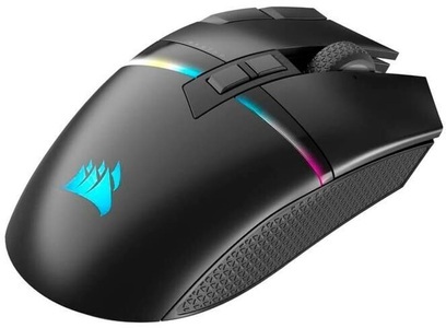 Corsair, CORSAIR DARKSTAR - Gaming-Maus, Kabellos, kabelgebunden, Optisch mit Laserdioden, 26000 DPI, Schwarz, DARKSTAR, Gaming-Maus