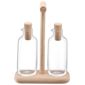 LSA International, Dine Oel Essig Set Gestell Eiche 250ml L17cm B8.5cm, Dine Oel Essig Set Gestell Eiche 250ml L17cm B8.5cm