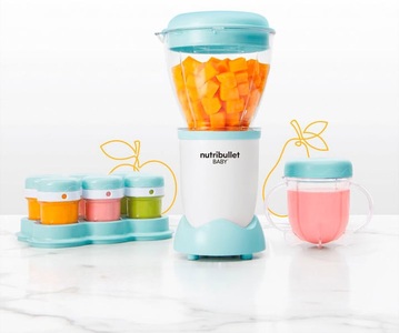 Nutribullet, NUTRIBULLET M30049 Baby - Babymixer (Weiss/Blau), NutriBullet Baby 200W 14tlg. Standmixer Blau
