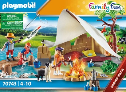 PLAYMOBIL, Playmobil® Family Fun Familie beim Campingausflug 70743, playmobil® Family Fun Familie beim Campingausflug 70743