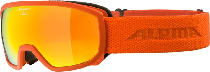 Alpina, Alpina SCARABEO Jr. Q-LITE Skibrille - Pumpkin Matt Mirror Red, Alpina SCARABEO Jr. Q-LITE Skibrille - Pumpkin Matt Mirror Red