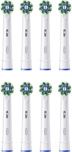 Oral-B, Oral-B Pro CrossAction 8er Bürstenkopf, ORAL-B CrossAction X-Filaments - Aufsteckbürsten (Weiss)