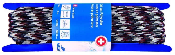 MEISTER, MEISTER SEIL POLYESTER, Meister Polyesterseil Ø 8 mm, 10 m, 1250 kg, Blau-Rot