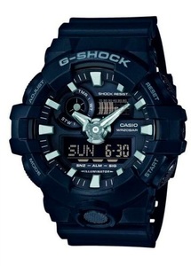 G-Shock, G-Shock Orologio G-Shock Ga-700-1ber uomo gomma nero allarme cronografo, CASIO - G-Shock Original GA-700-1BER, One Size