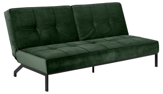 Actona, Actona - Schlafsofa Retina - Grün und Schwarz - Schwarz und Grün, Bettsofa CHARLY