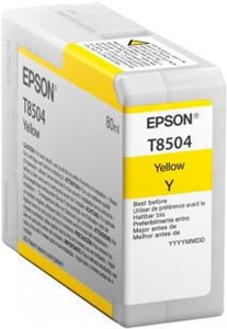 Epson, Epson T8504 gelb Tintenpatrone, Epson Tintenpatrone, gelb, C13T850400, (80ml)